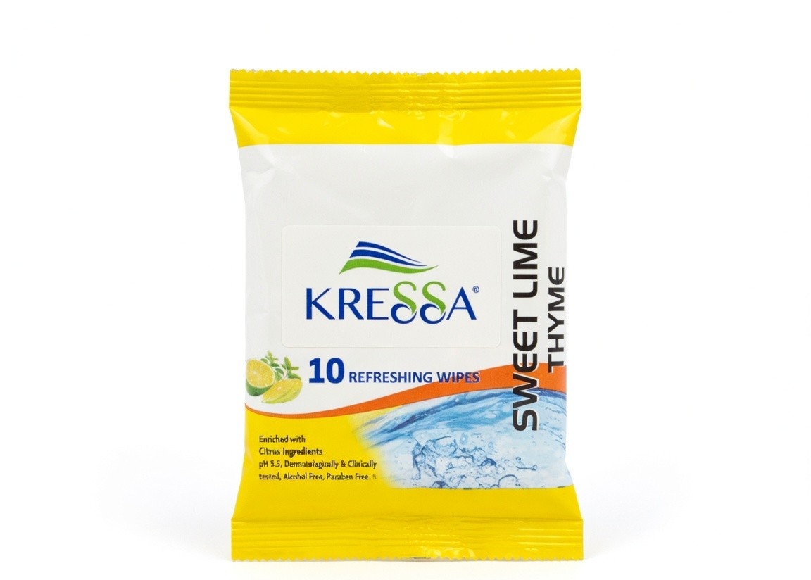 Kressa Sweet Lime Wipes