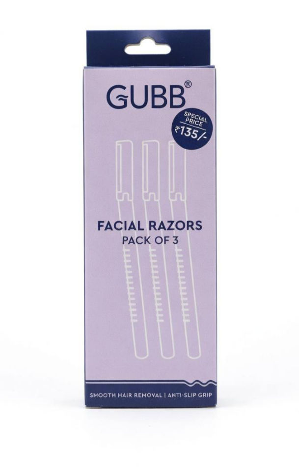 GUBB EYEBROW RAZOR PACK OF 3