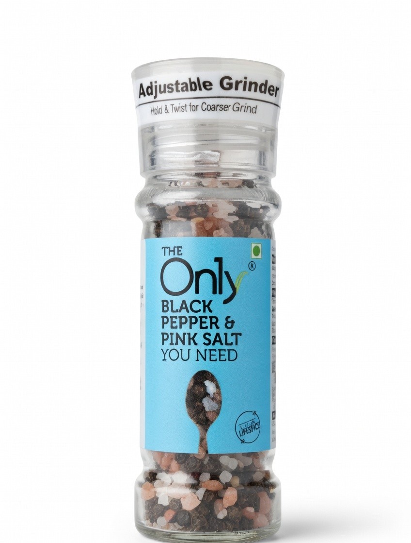 THE ONLY BLACK PEPPER & PINK SALT 80G