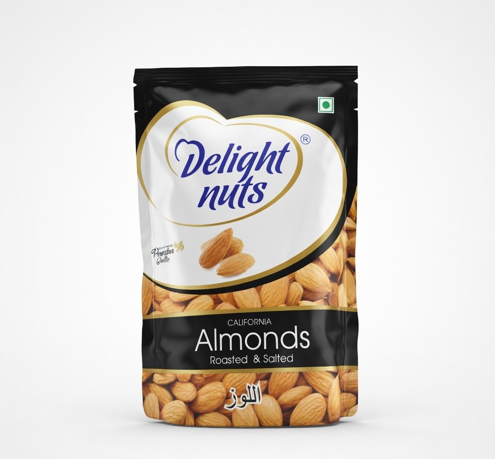 DELIGHT NUTS ALMONDS ROASTED & SALTED 200GM