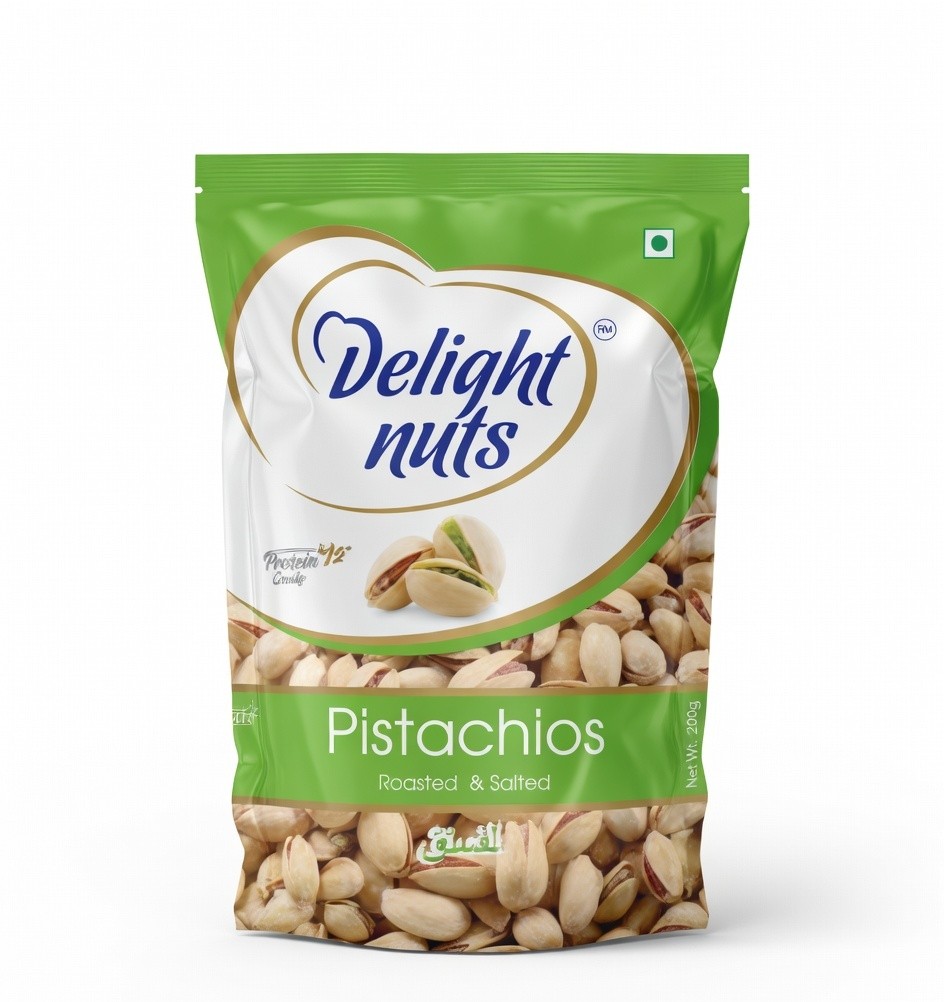 DELIGHT NUTS PISTACHIOS ROASTED & SALTED 200GM