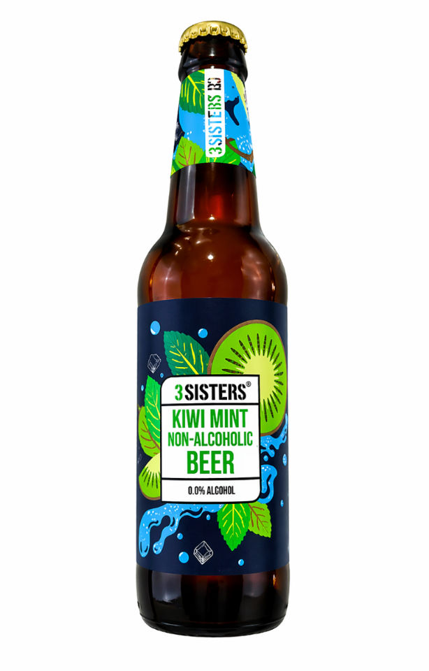 3 SISTER KIWI MINT 0 ALOCHOL BEER