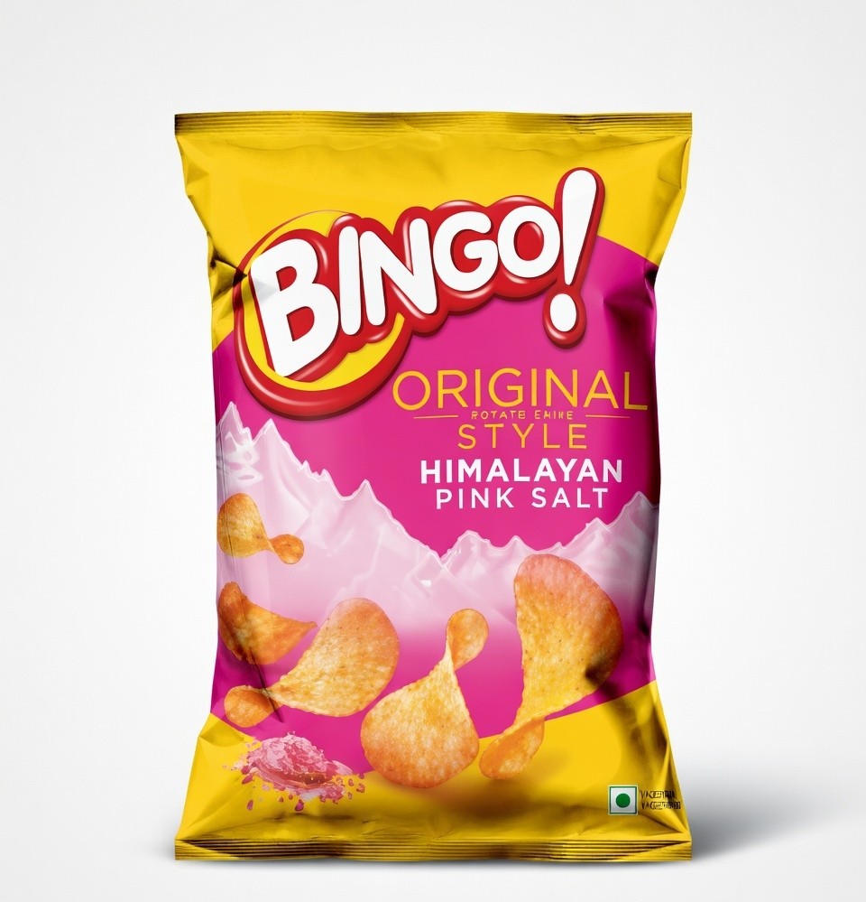 Bingo Original Potato Chips Pink Salt