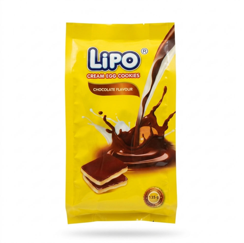 LIPO EGG COOKIES CHOCOLATE 135G
