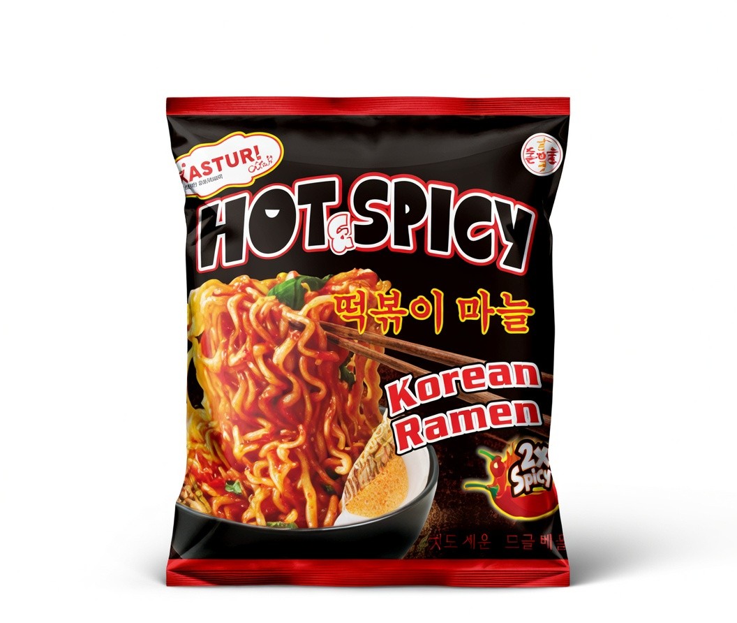KOREAN RAMEN KASTURI HOT SPICY 2X  45G