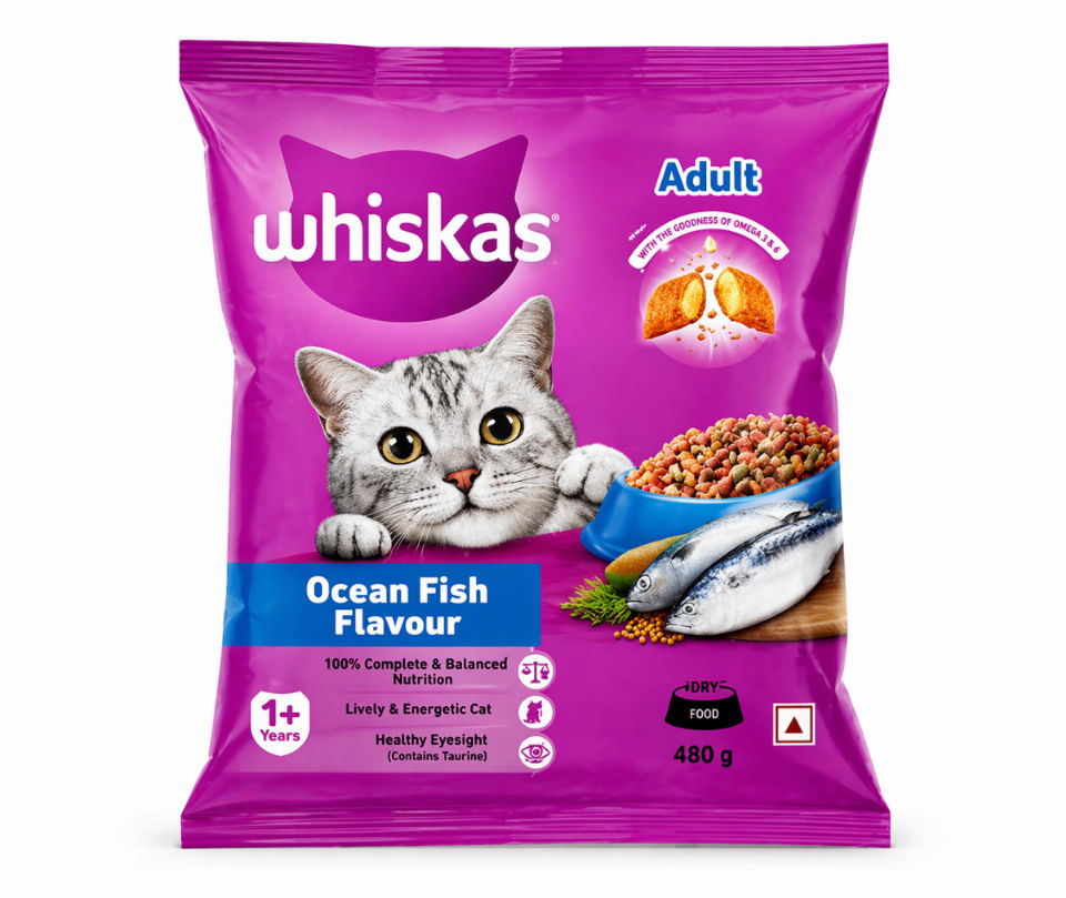 WHISKAS ADULT 1+ 480GM