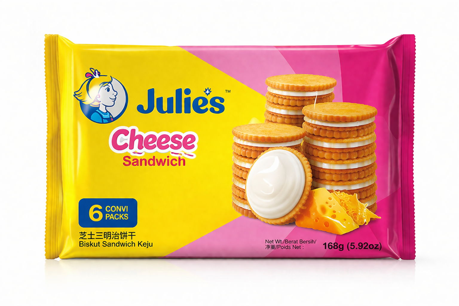 JULIES CHEESE SANDWICH 168GM