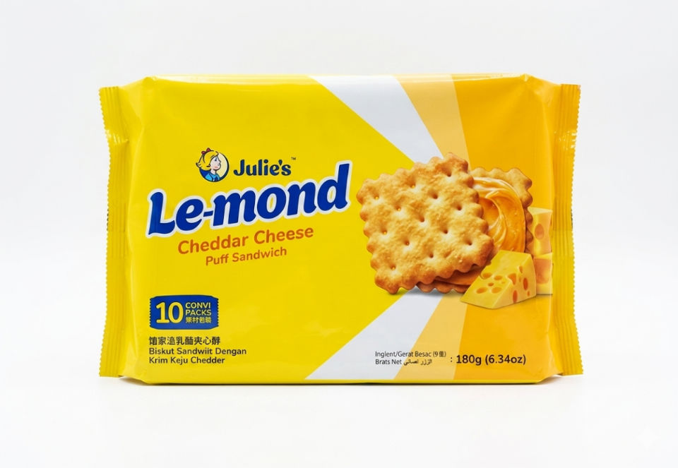 JULIES LE-MOND CHEDDAR CHEESE 180GM