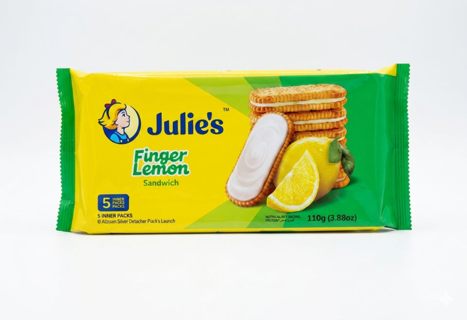 JULIES FINGER LEMON SANDWICH 126GM