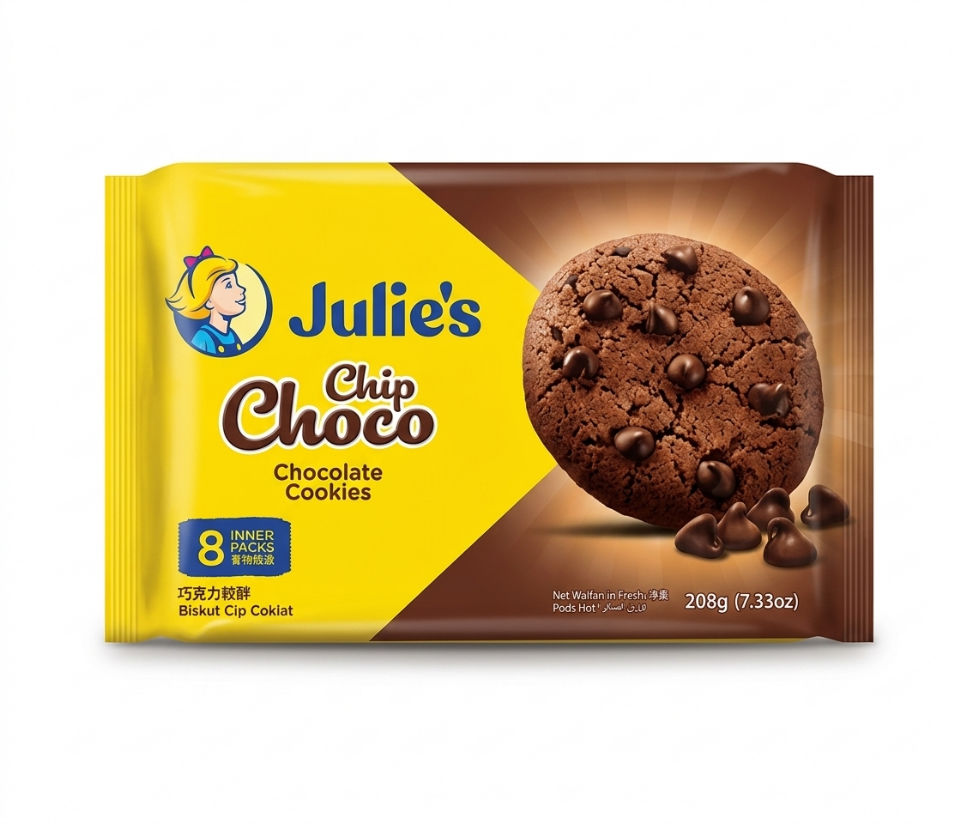 JULIES CHIP CHOCOLATE COOKIES 208G