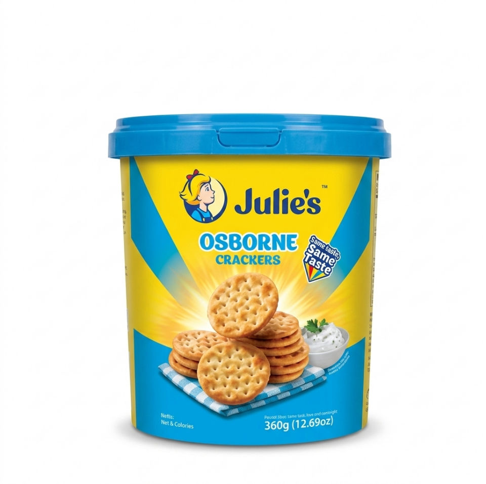 JULIES OSBORNE CRACKERS 360GM