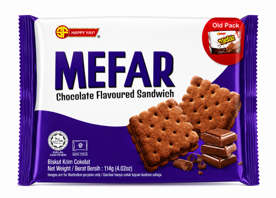 MEAFR CHOCOLATE FLAVOURED SANDWICH 114G