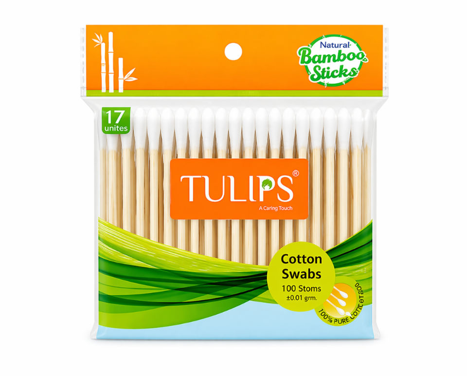 Tulips Cotton Swabs