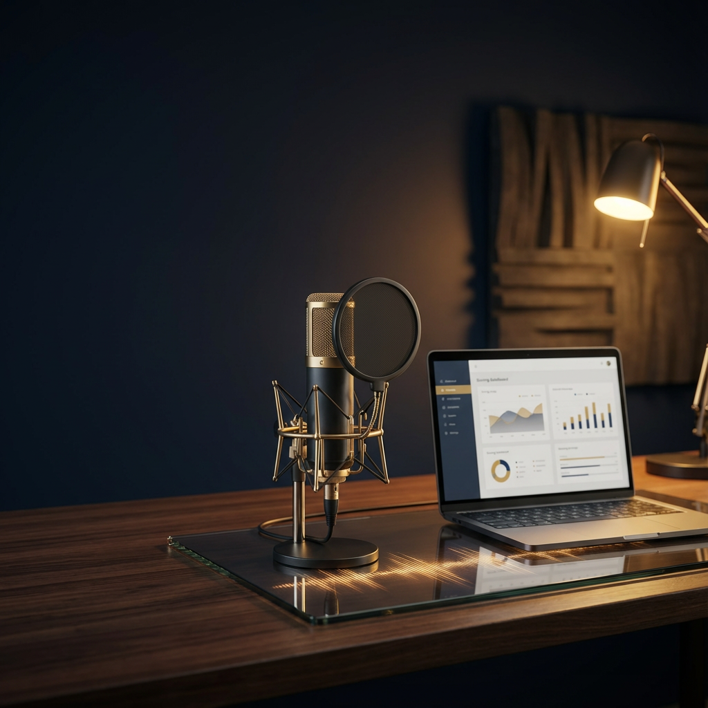 Abstract representation of AI and data analysis