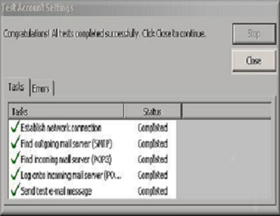smtp server configuration in outlook email