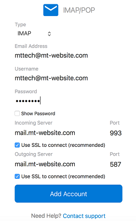 smtp server configuration in outlook email