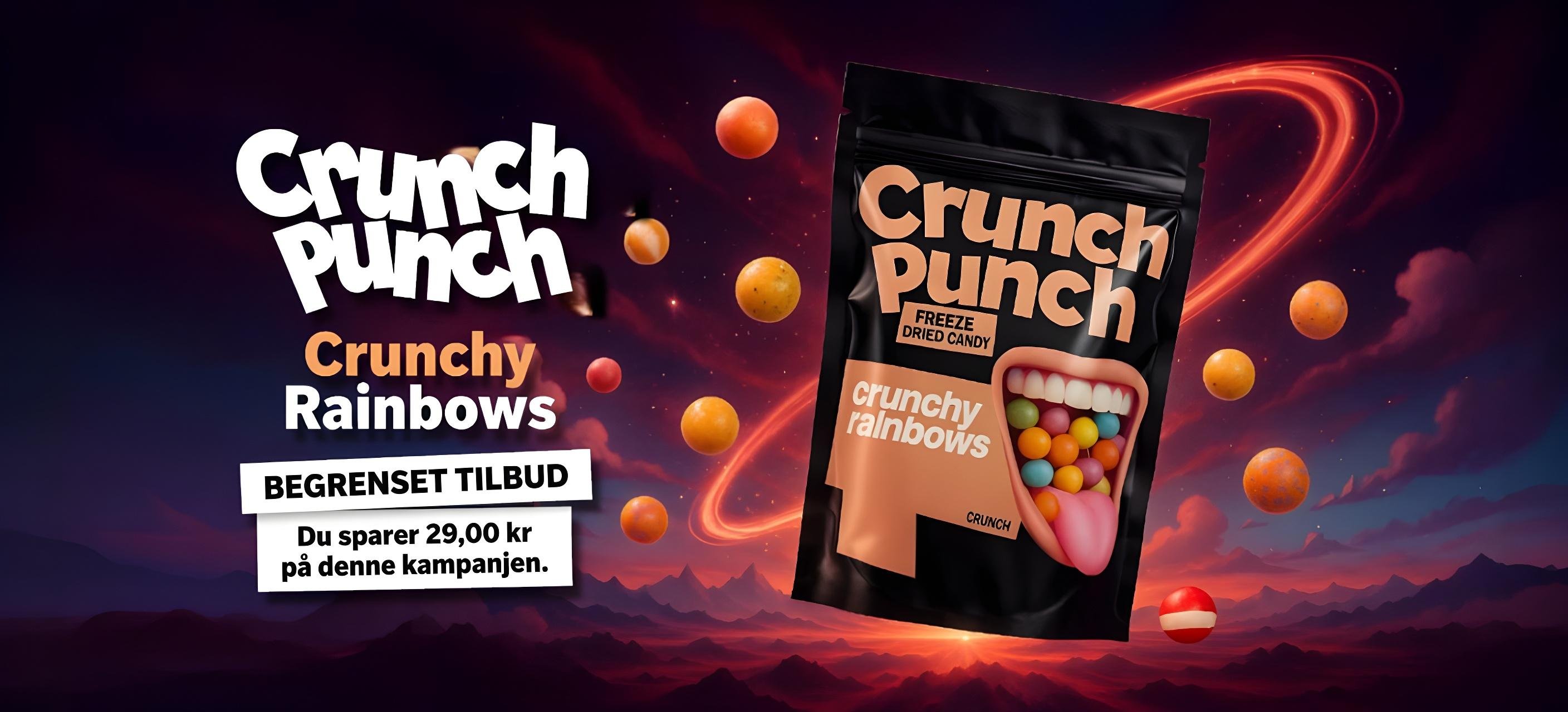 Crunch Punch Freeze Dried Candy Crunchy Rainbow 100g