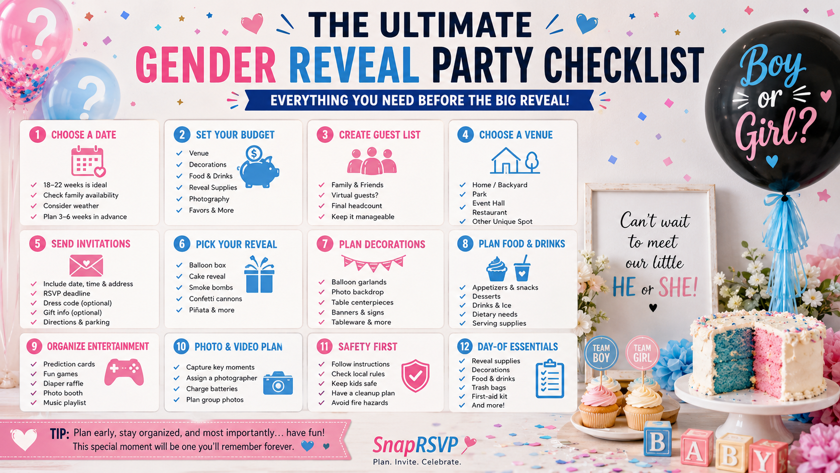 The Ultimate Gender Reveal Party Checklist: Everything You Need Before the Big Reveal