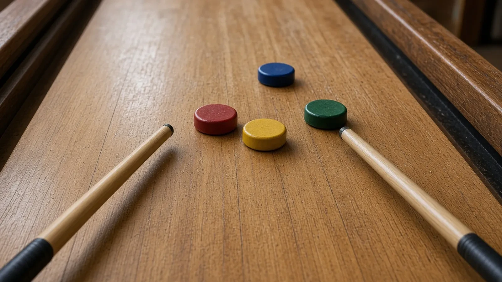 Shuffleboard Night RSVP Website: Cue Counts, a Table Cap, and a Wax Line