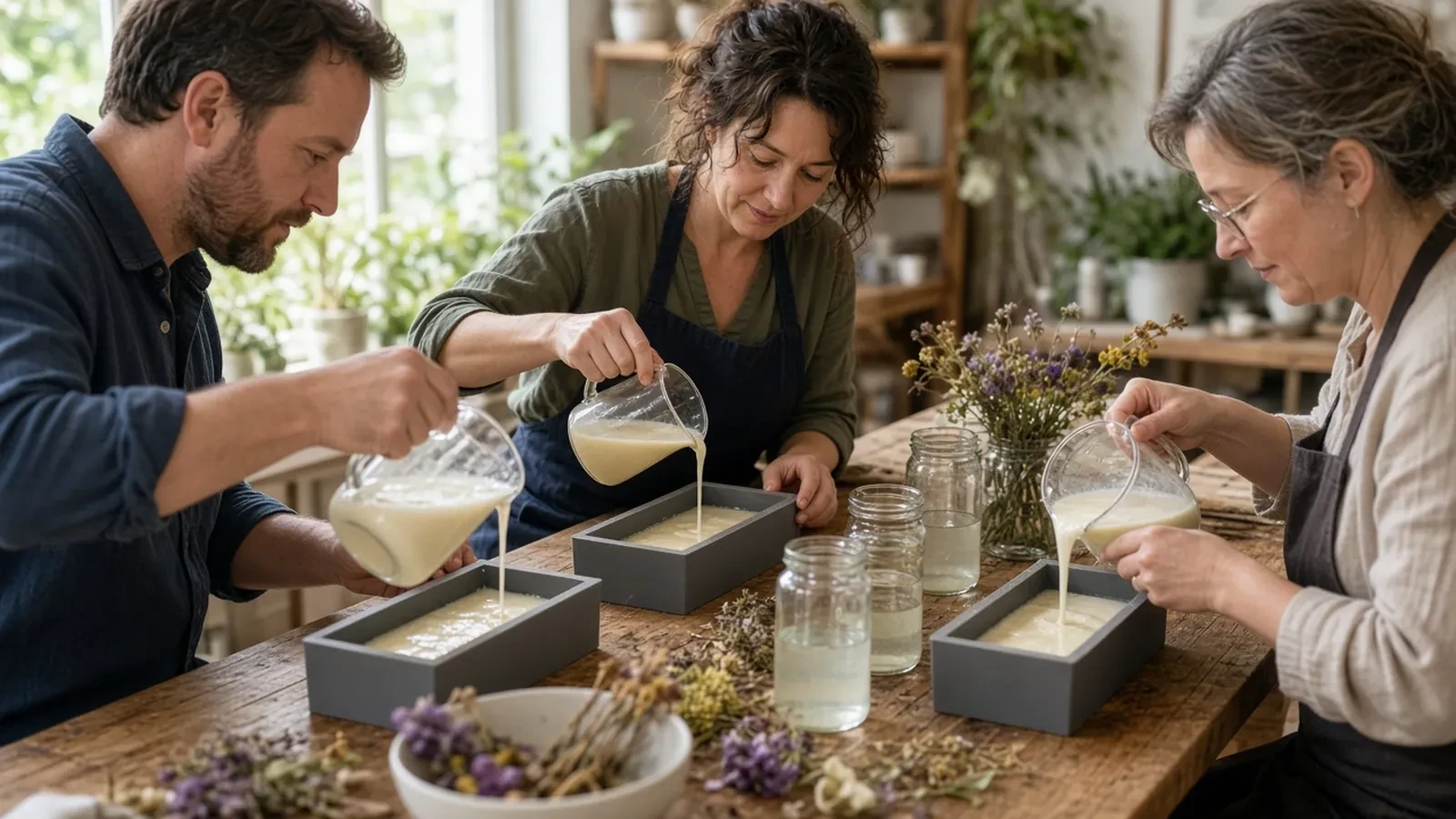 Soap Making Class RSVP Website: Mold Seats, a Lye Line, and a Cure Pickup