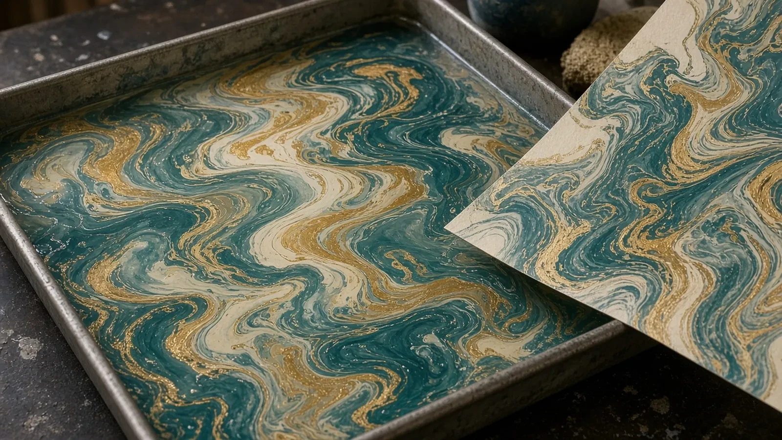Paper Marbling Workshop RSVP Website: Tray Counts, a Sheet Cap, and a Pigment Line