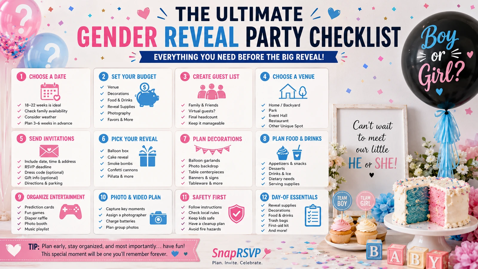 The Ultimate Gender Reveal Party Checklist: Everything You Need Before the Big Reveal