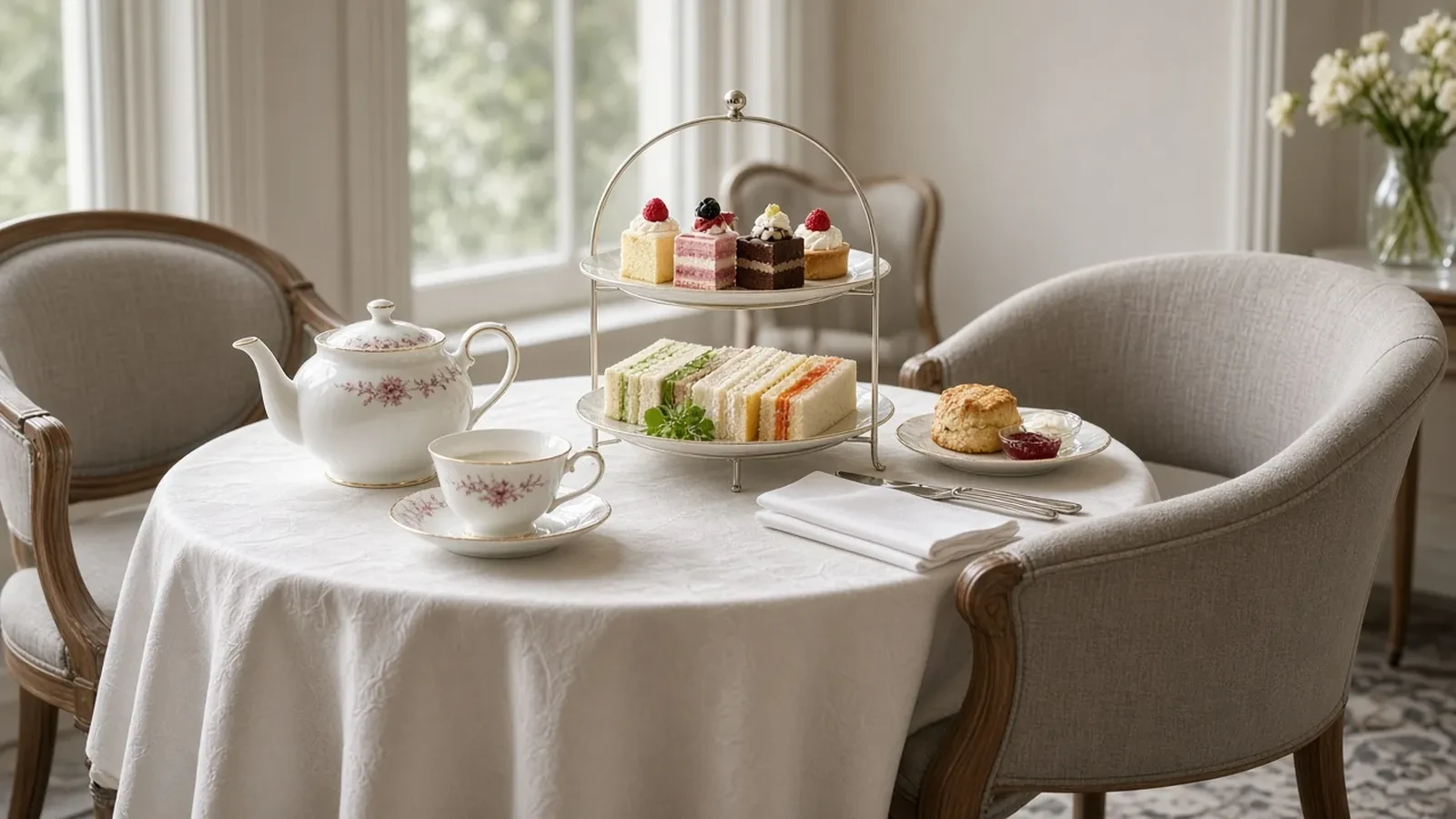 High Tea Party RSVP Website: Seatings, Sandwich Counts, and a Dietary Line