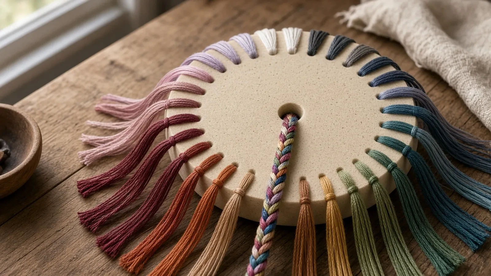 Kumihimo Workshop RSVP Website: Thread Counts, a Disk Cap, and a Braid Line