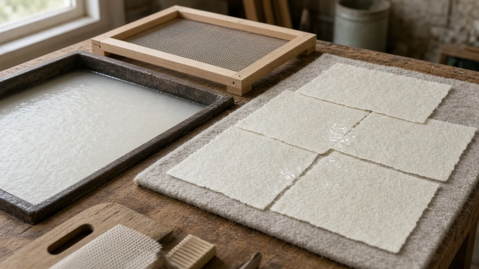 Paper Making Workshop RSVP Website: Sheet Counts, a Vat Cap, and a Dry Line