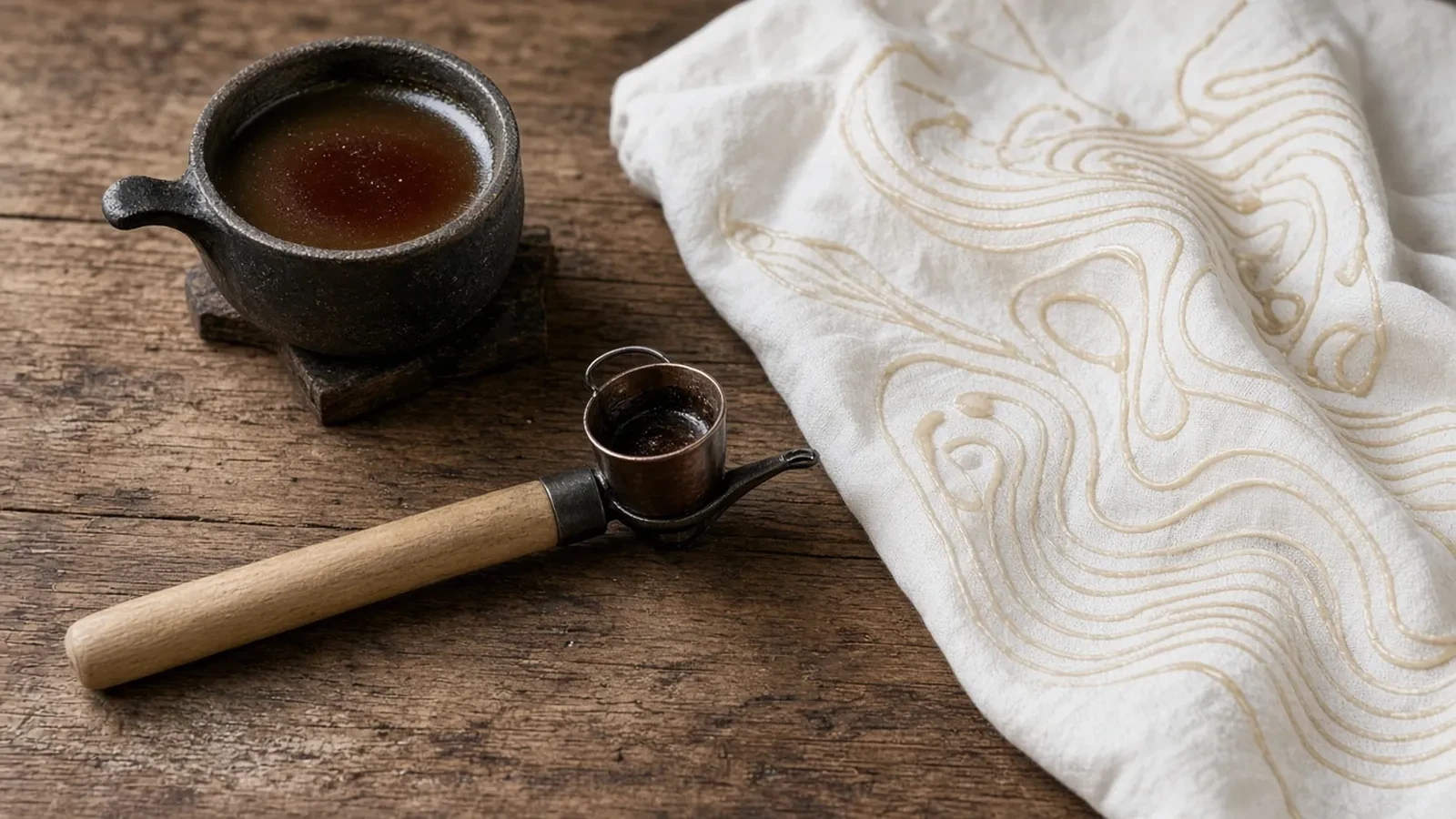 Batik Workshop RSVP Website: Cloth Counts, a Wax Cap, and a Dye Line