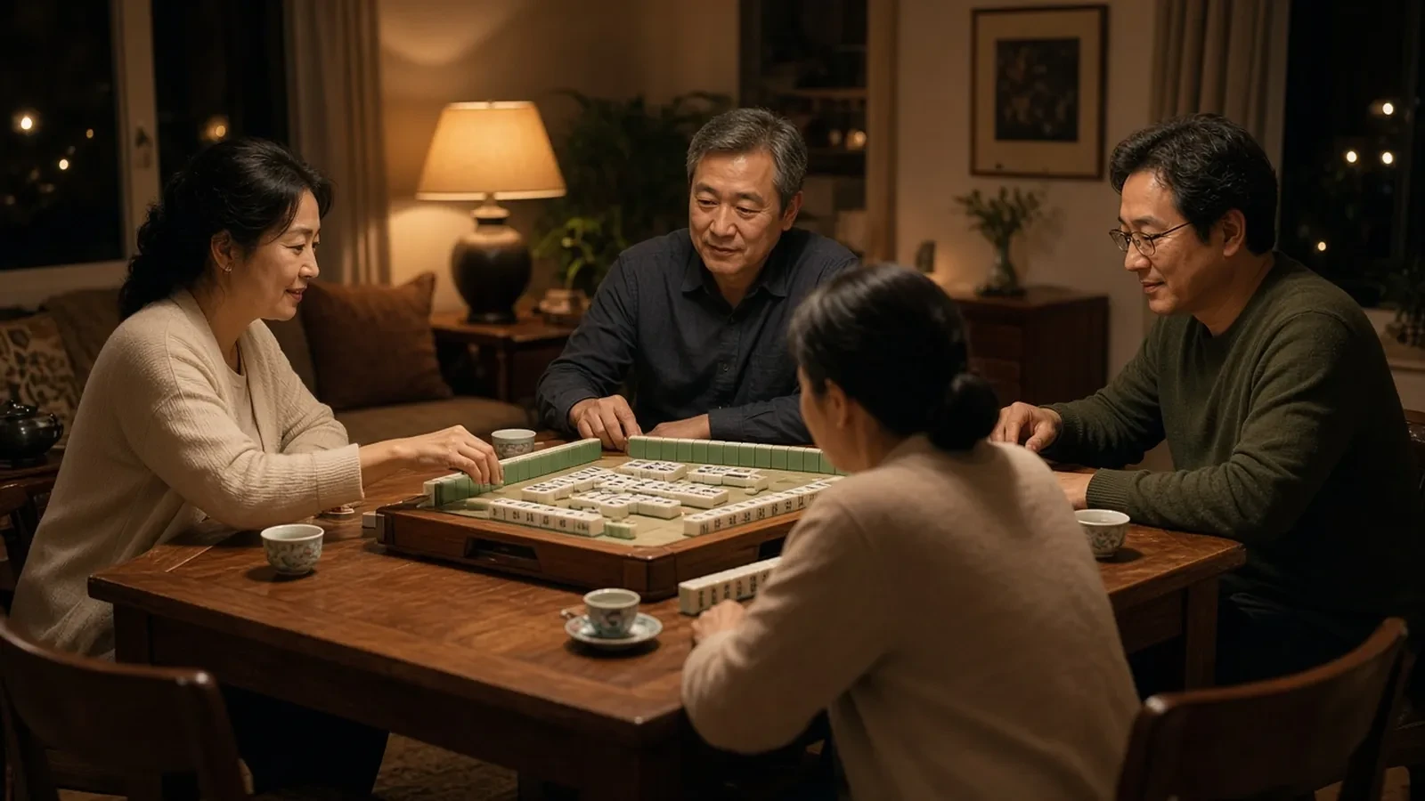 Mahjong Night RSVP Website: Tables of Four, Sets, and Skill