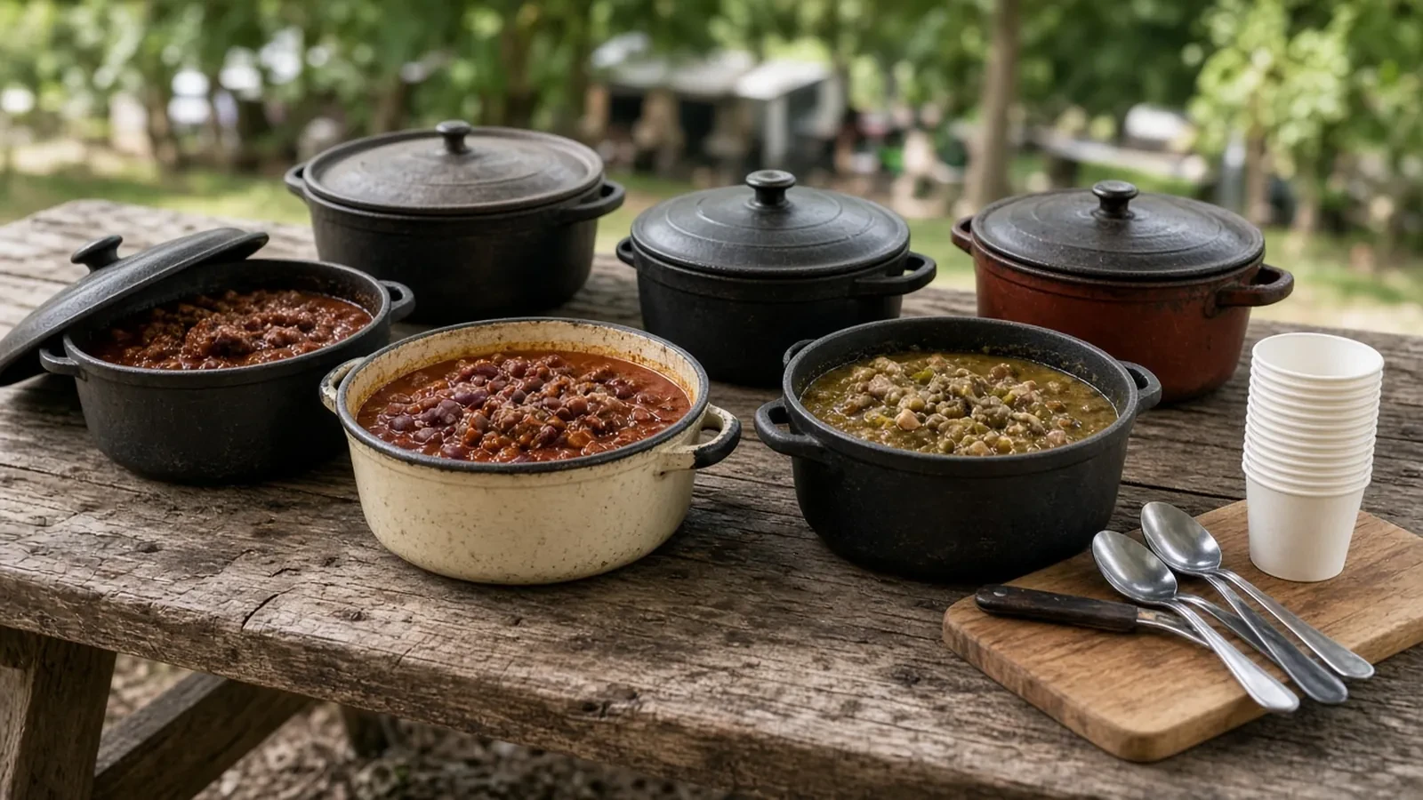 Chili Cook-Off RSVP Website: Cooker Slots, Tasting Cups, and Allergen Labels