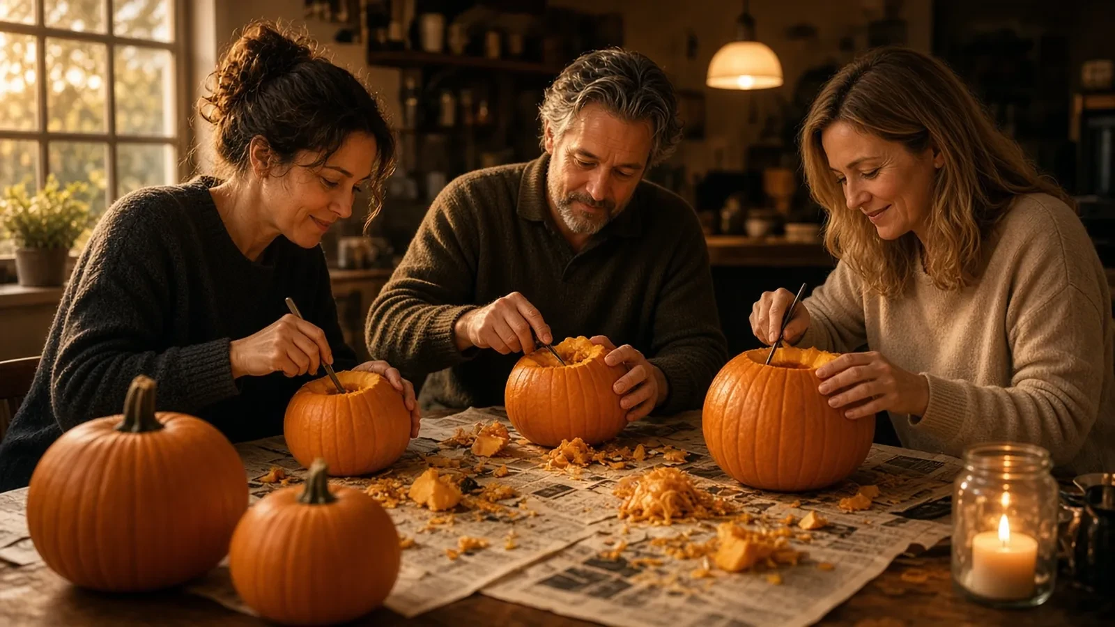 Pumpkin Carving Party RSVP Website: Pumpkin Counts, Carver Seats, and a Knife Line