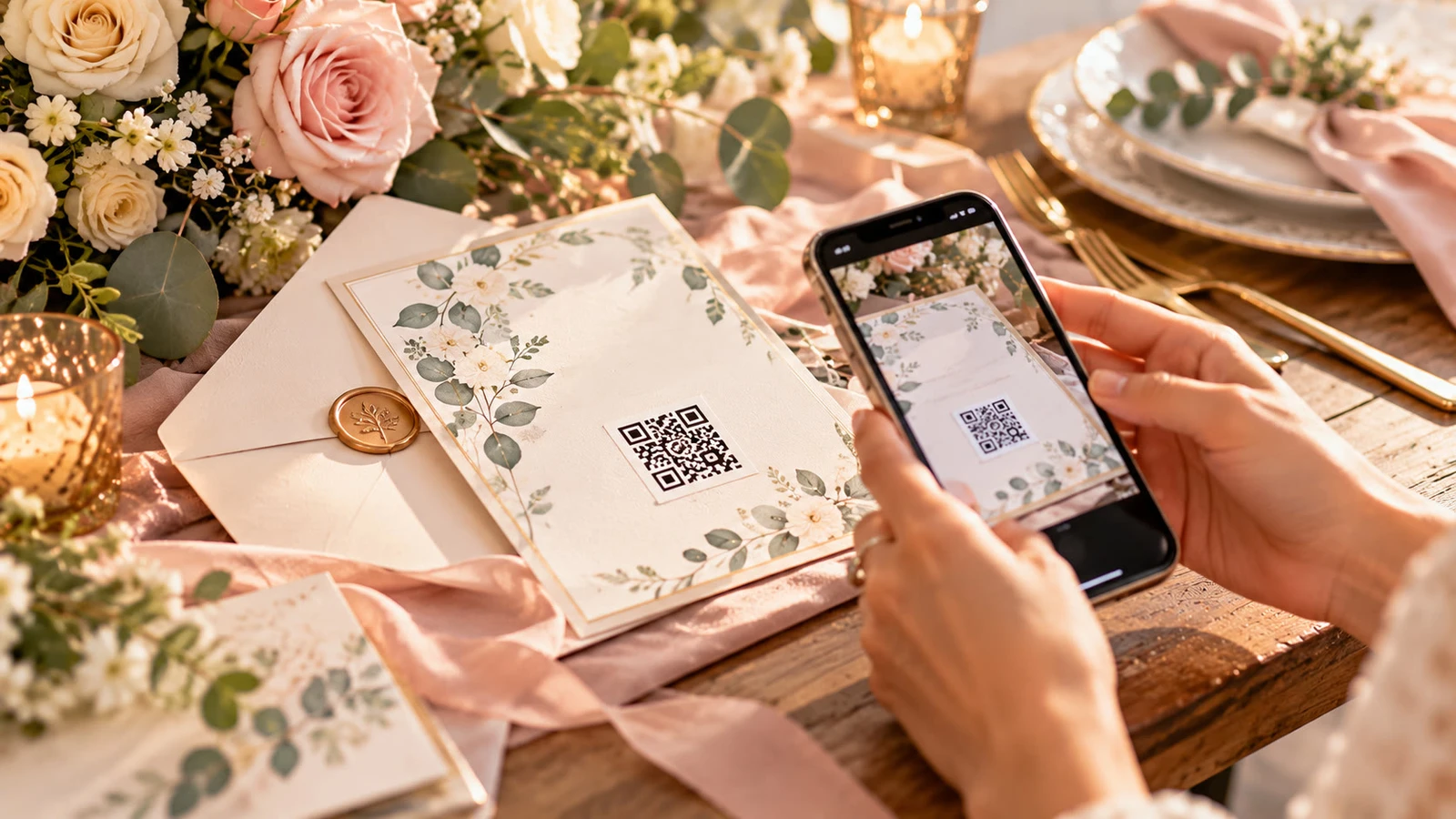 QR Code on Wedding Invitations: How to Add an RSVP Link