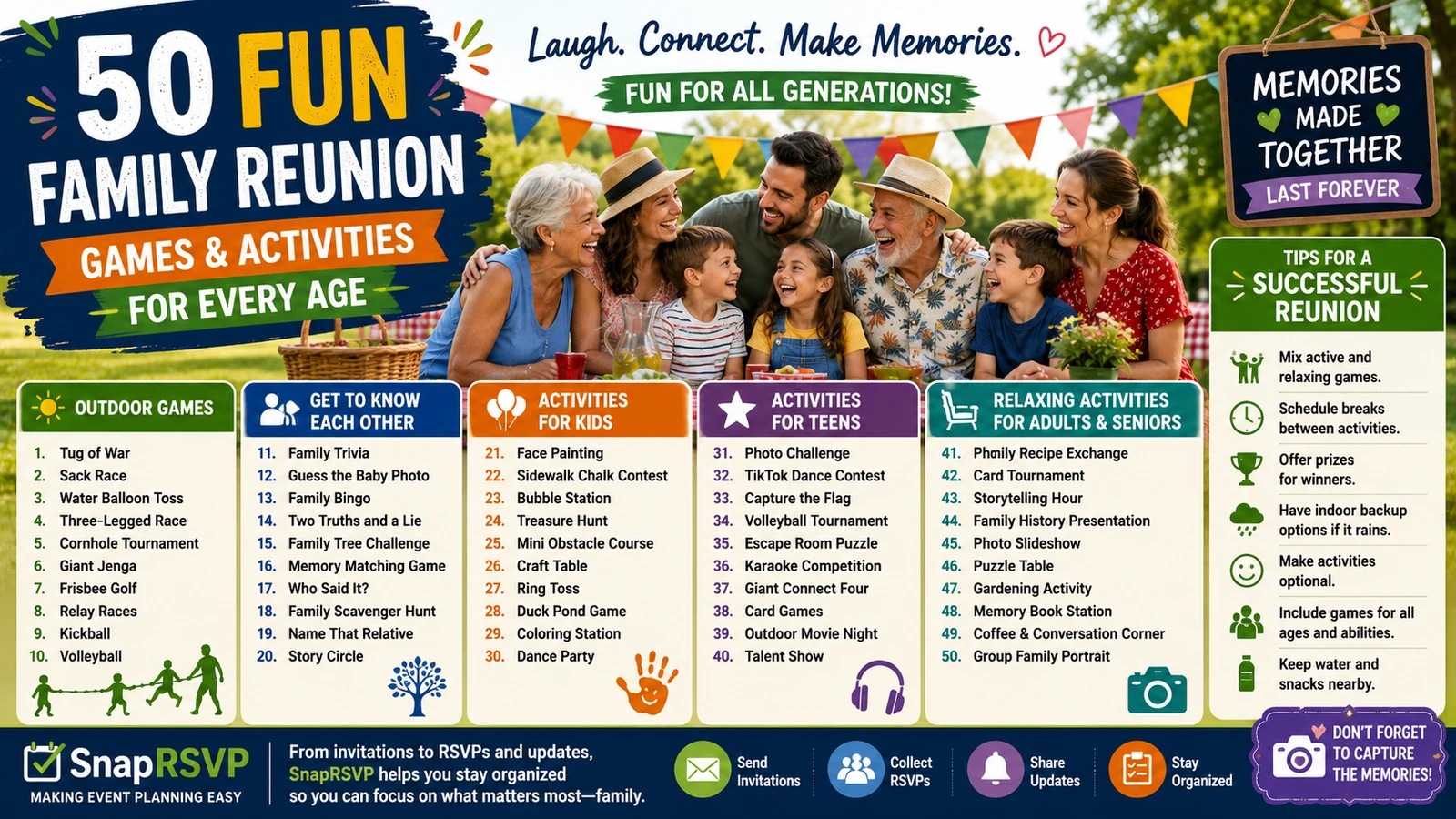 50 Fun Family Reunion Games and Activities for Every Age