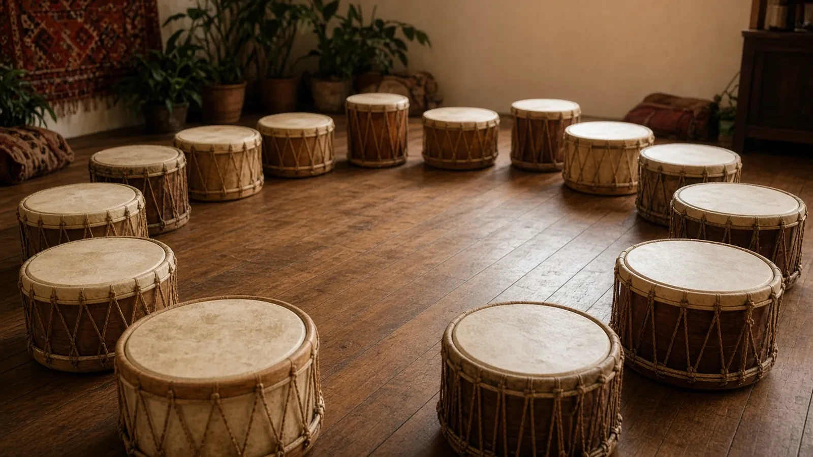 Drumming Circle RSVP Website: Drum Loans, a Circle Cap, and a Volume Line