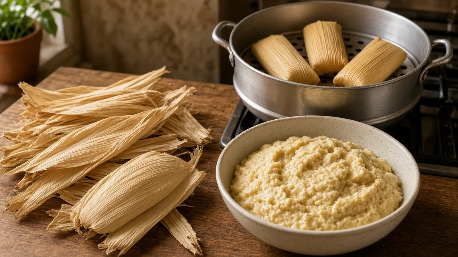 Tamale Making Party RSVP Website: Masa Counts, a Steamer Cap, and a Steam Line