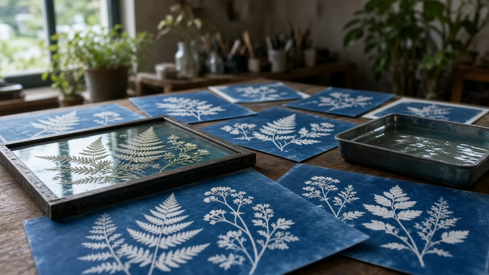 Cyanotype Workshop RSVP Website: Paper Counts, a Frame Cap, and a Chemistry Line