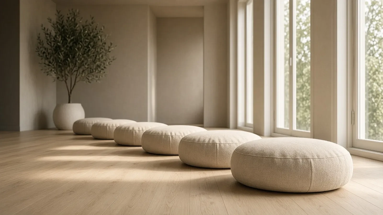 Meditation Retreat Day RSVP Website: Cushion Counts, a Hall Cap, and a Silence Line