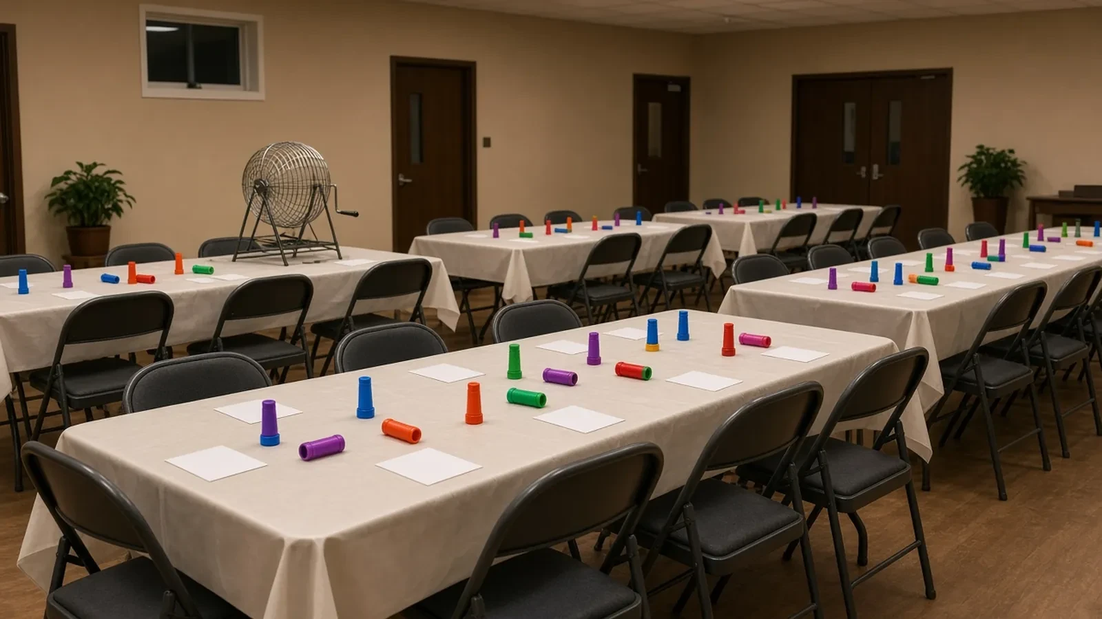 Bingo Night RSVP Website: Seats, Card Packs, and a Hall Cap