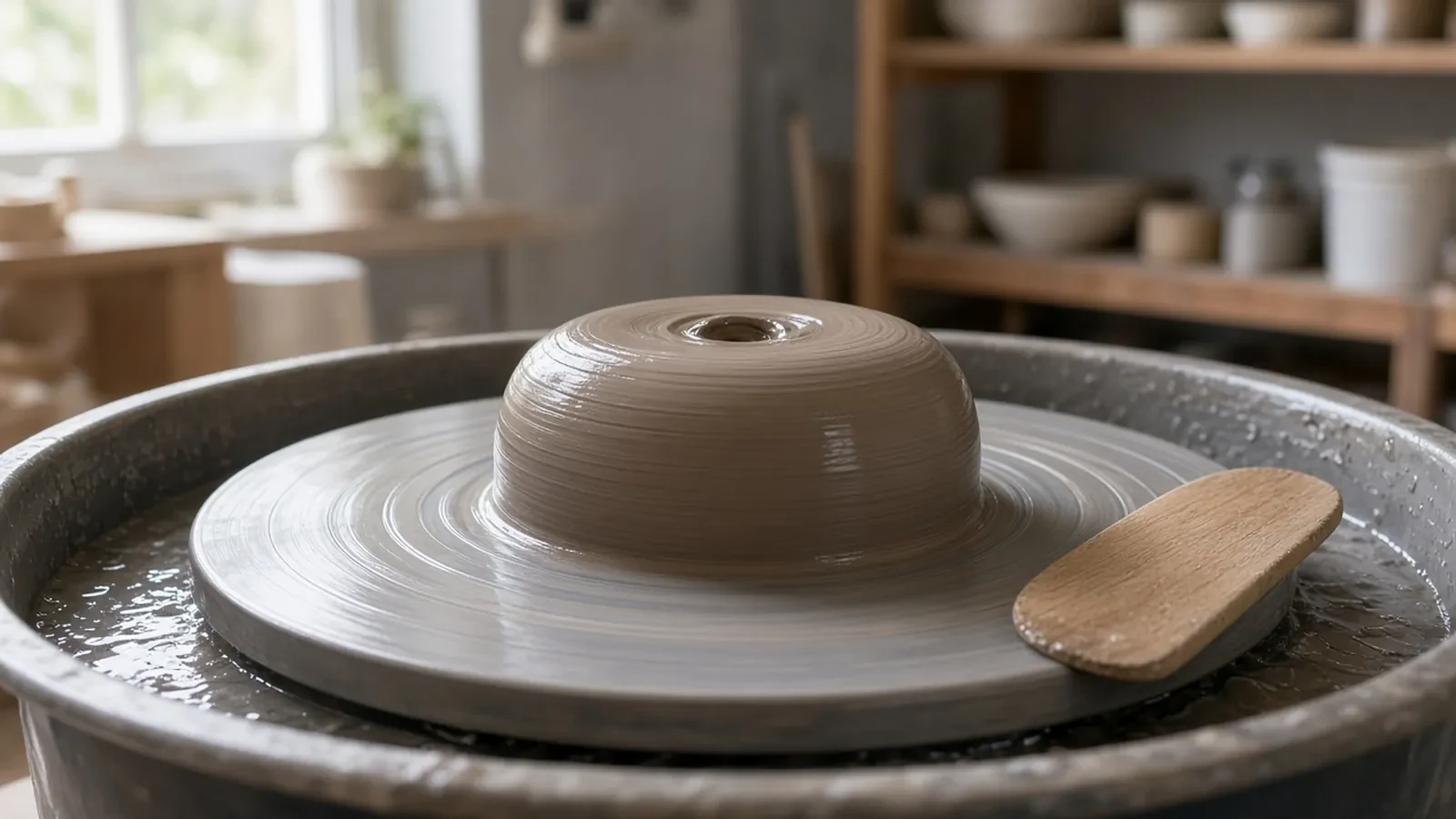 Pottery Wheel Class RSVP Website: Clay Counts, a Wheel Cap, and an Apron Line