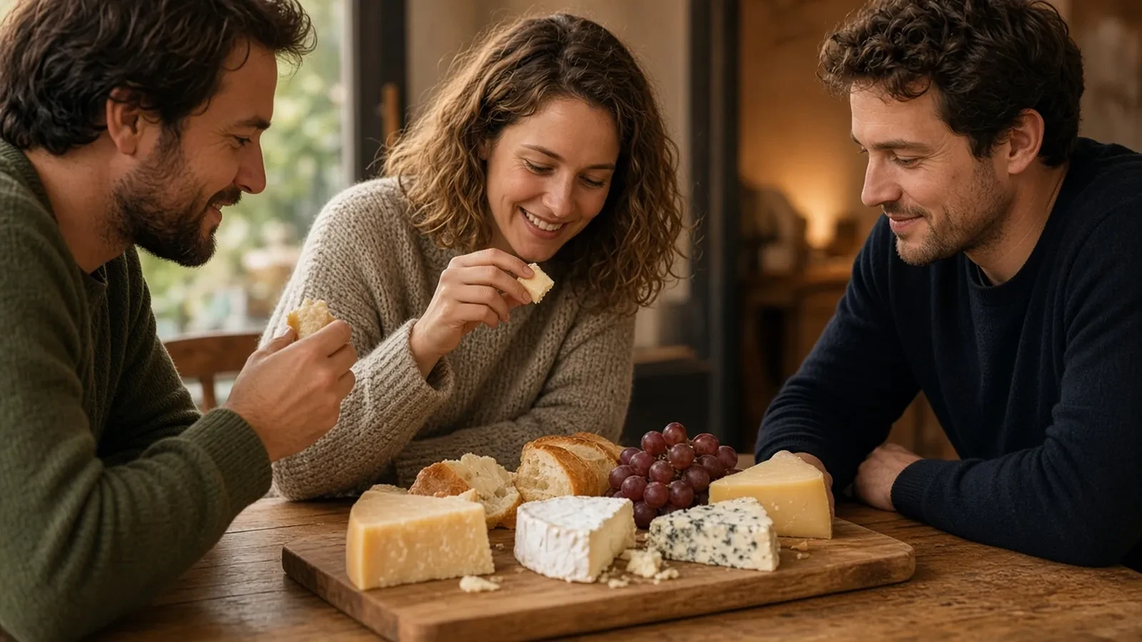 Cheese Tasting RSVP Website: Flight Seats, a Dairy Line, and a Plate Already Cut