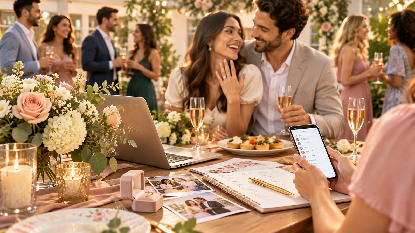 Engagement Party RSVP Website: Guest List & Timing