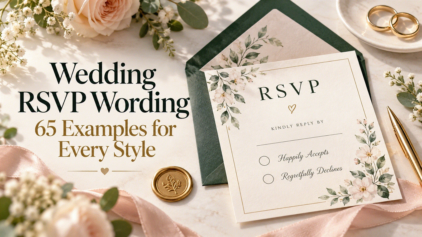 Wedding RSVP Wording: 65 Examples for Every Style