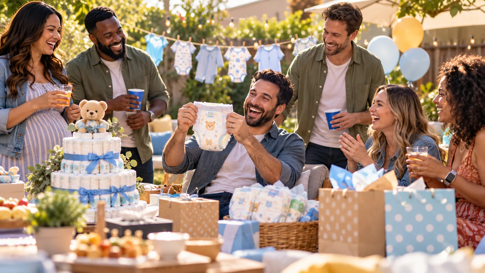 Diaper Party RSVP Wording for Dads & Co-Ed Bashes