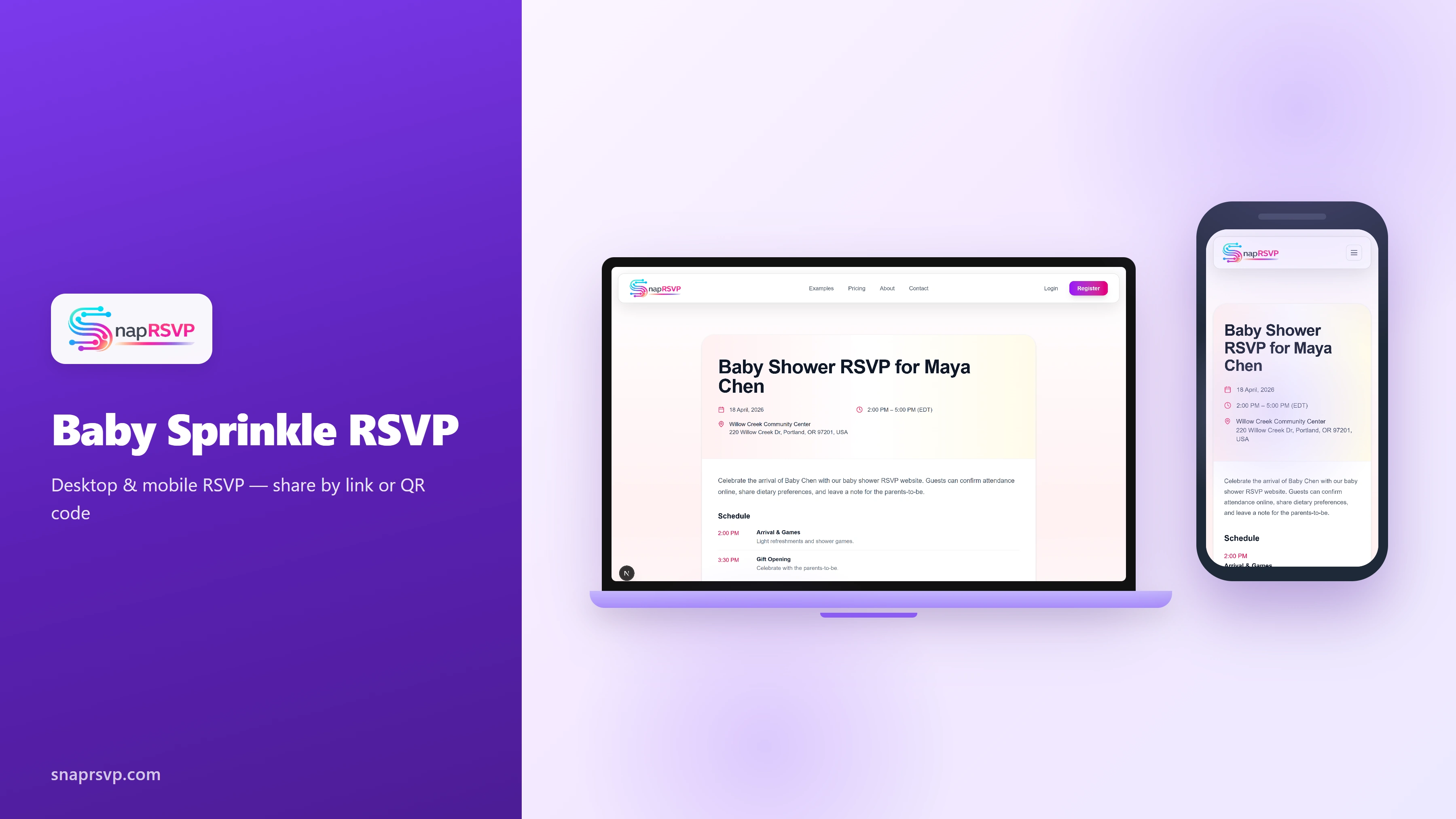 Baby Sprinkle RSVP Online: Small Guest List Tips