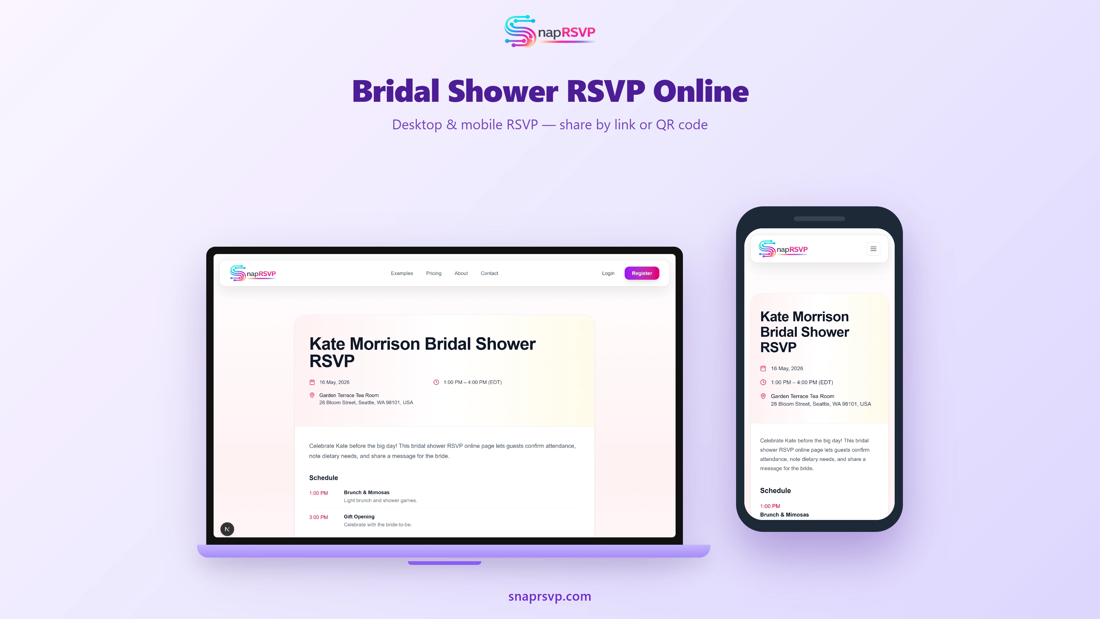 Bridal Shower RSVP Online: Track Guests Without Group Texts