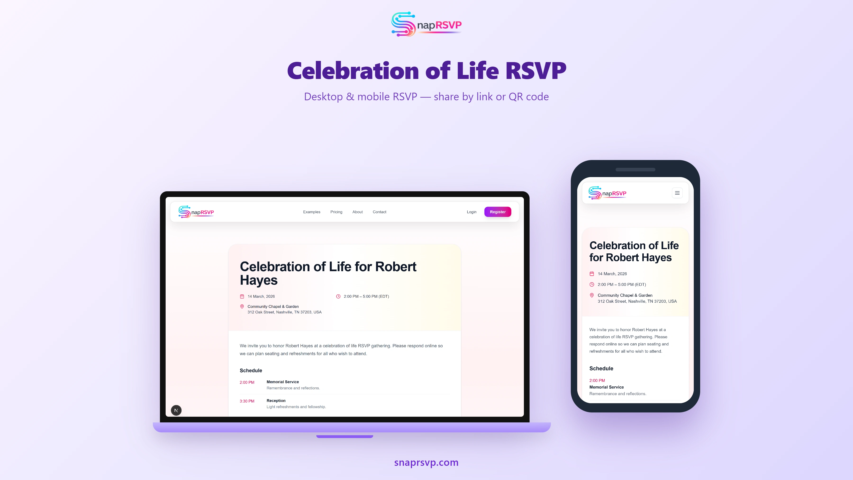 Celebration of Life RSVP: Respectful Wording & Guest List