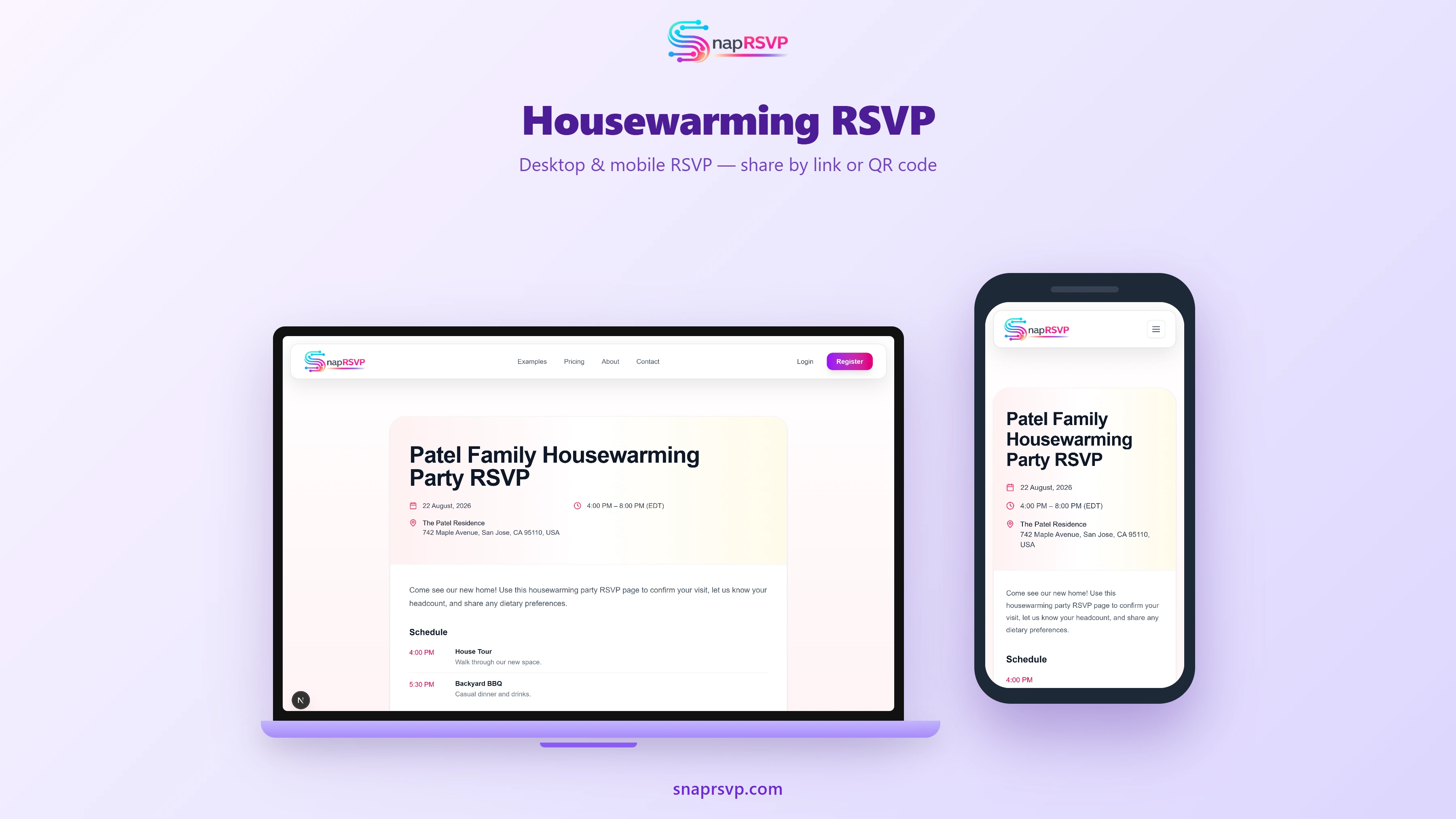 Housewarming Party RSVP Online