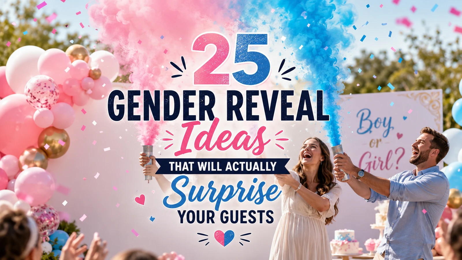25 Gender Reveal Ideas That Will Actually Surprise Your Guests